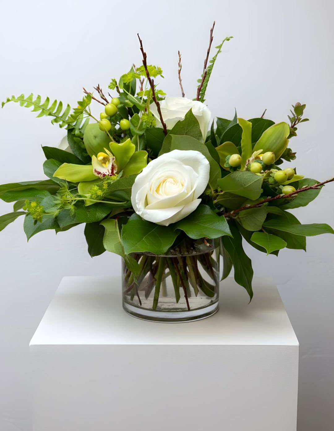 Orchids and roses