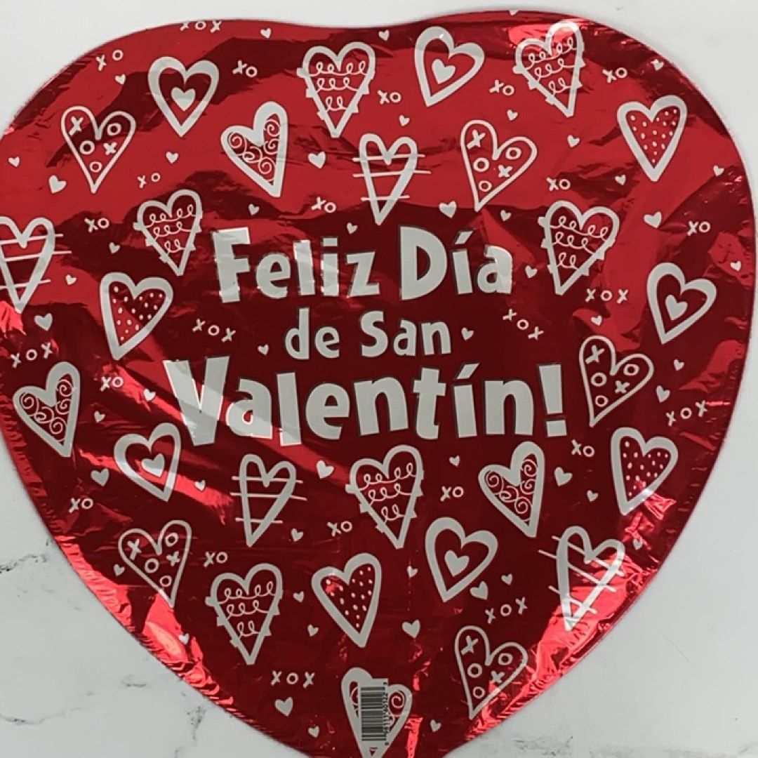 Feliz Dia de San Valentin! Mylar Balloon