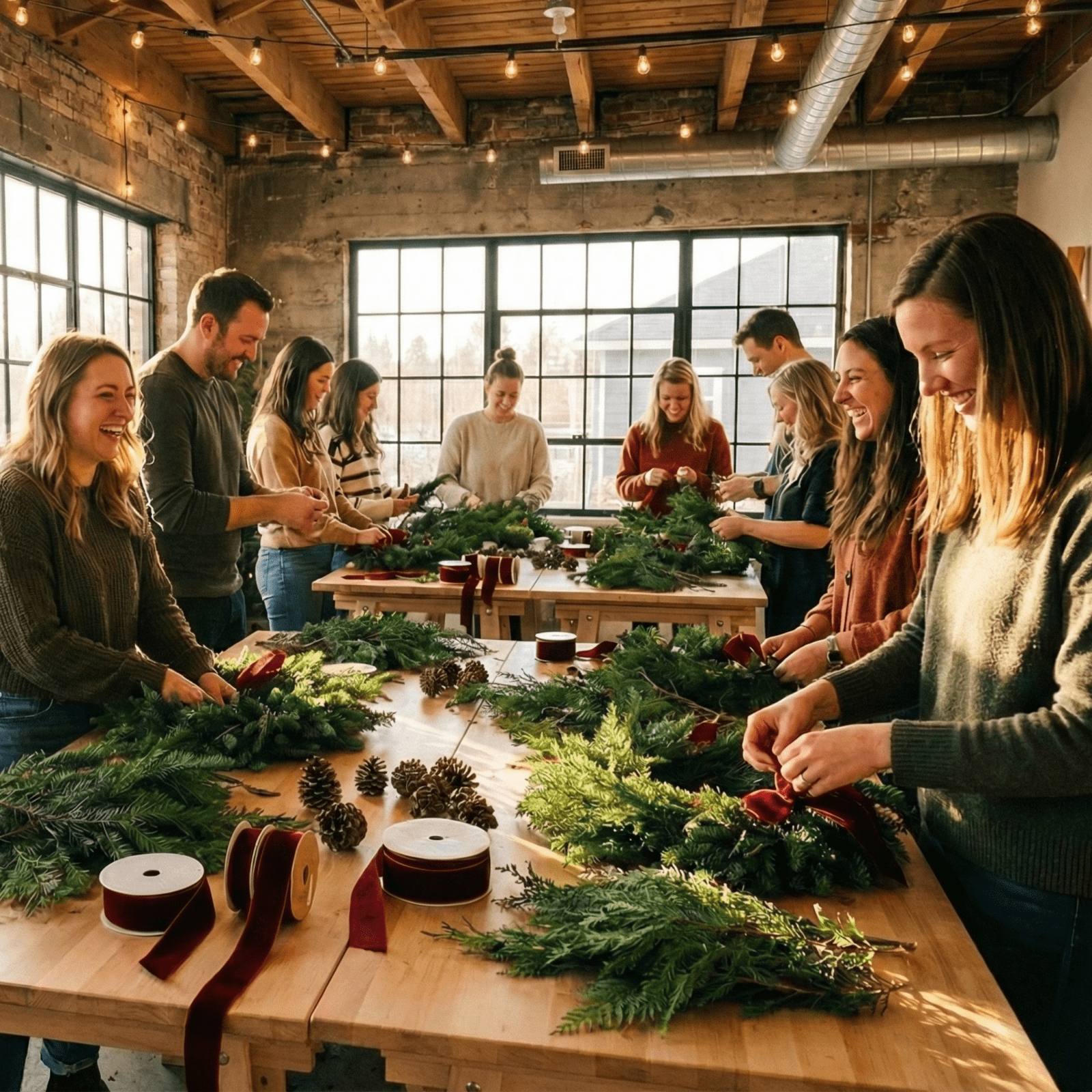 Holiday wreath making workshop Sparks NV
