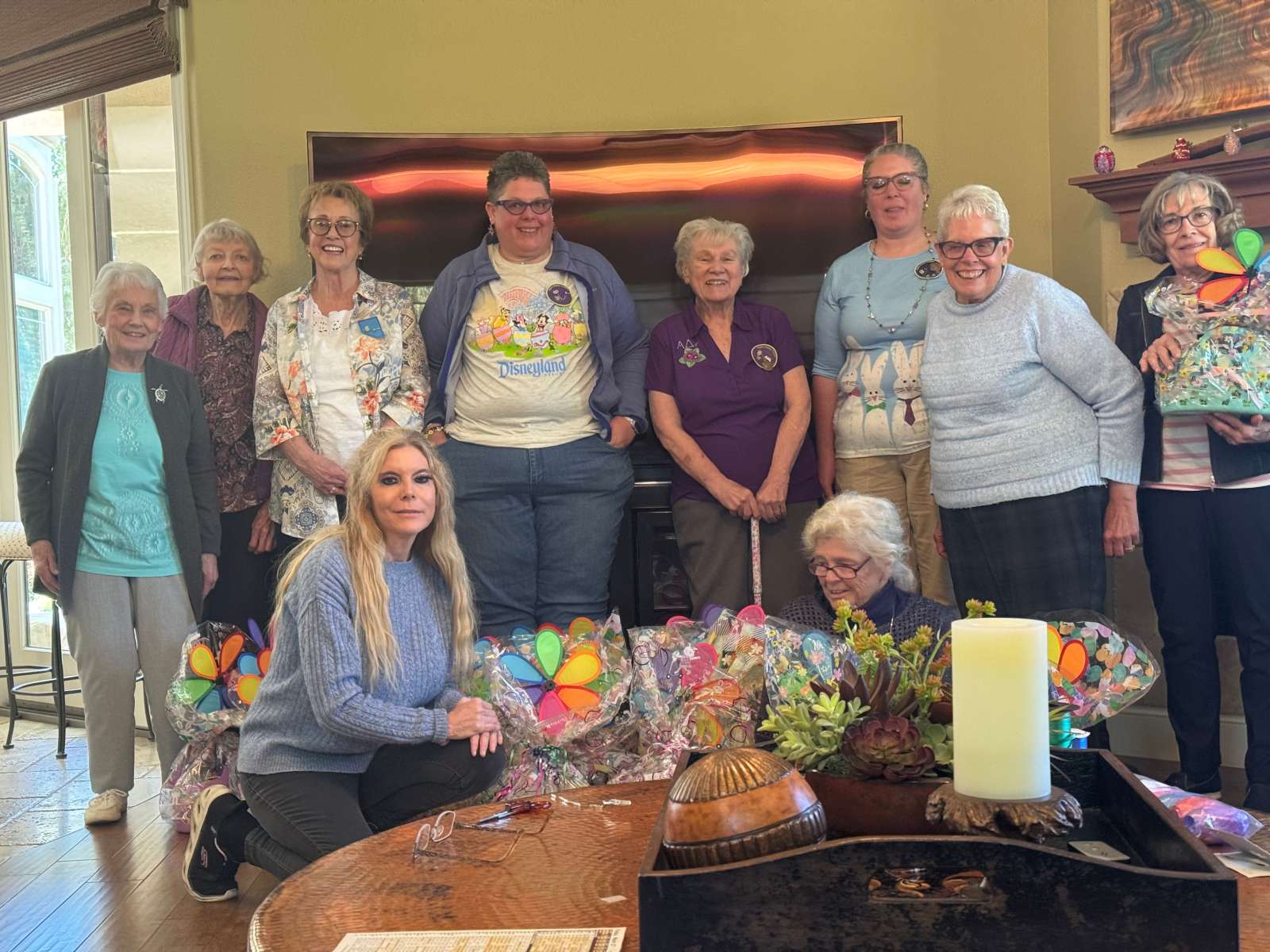 Alpha Delta Kappa Educators Assembling Gift Baskets for Local Kids