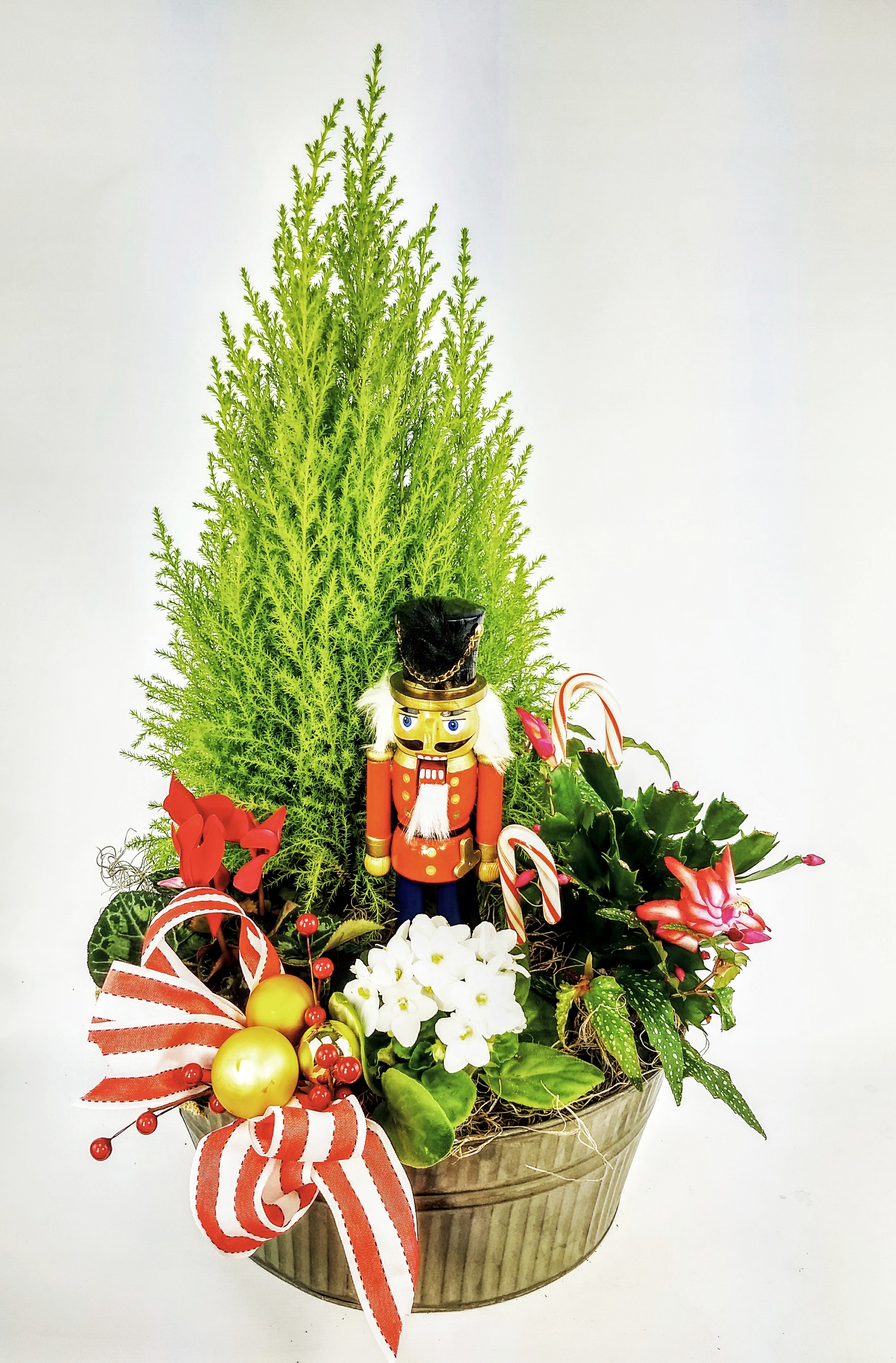 Christmas Nutcracker Planter As Shown
