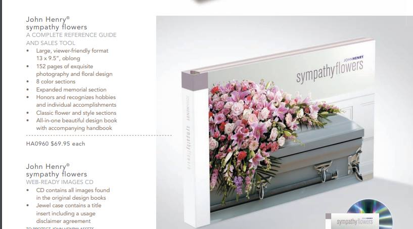 Sympathy Flowers Book by JH As Shown