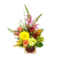Fall Box Bouquet As Shown