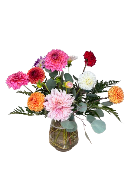 Dahlias Galore Bouquet As Shown