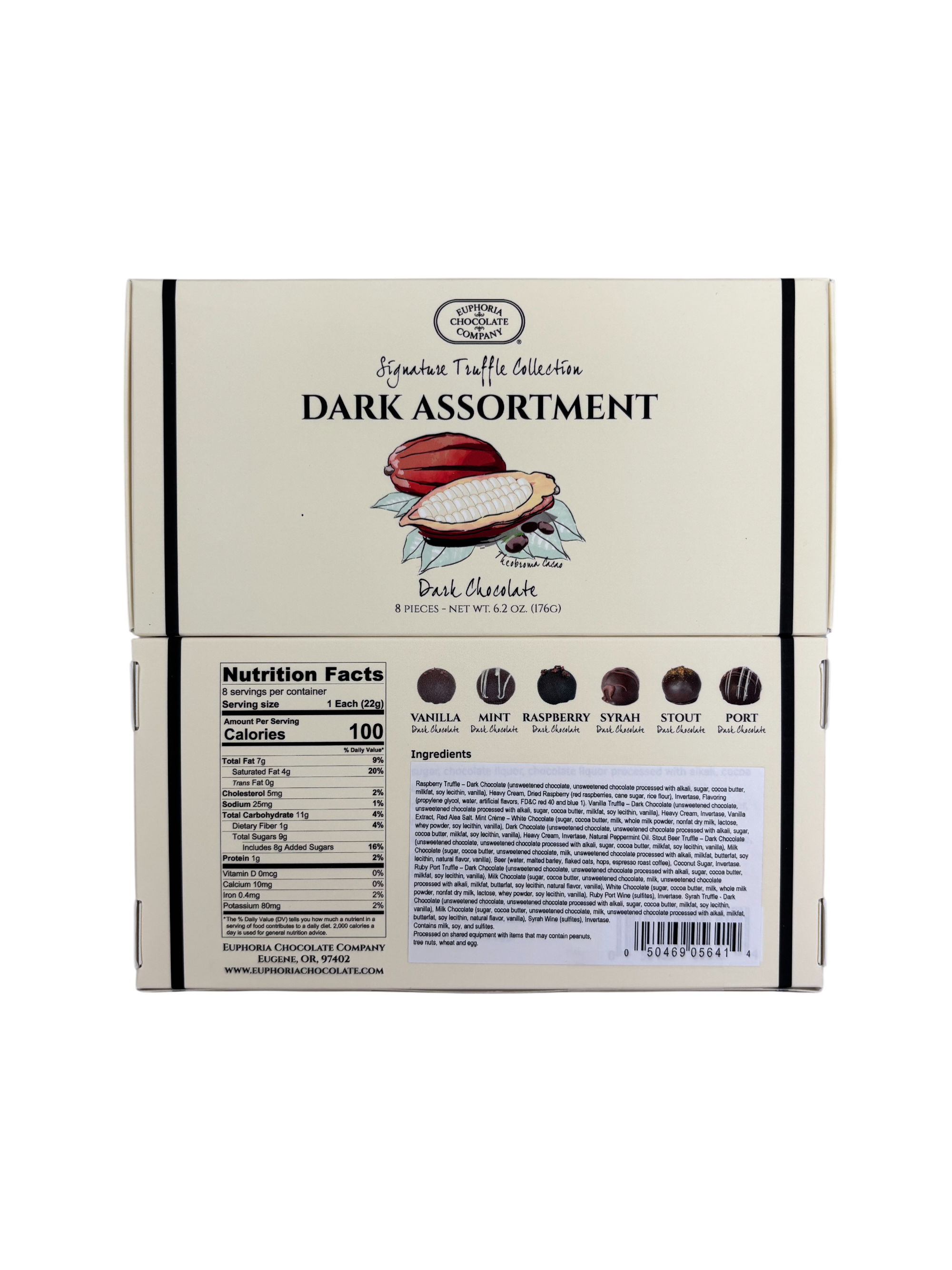 8pc Dark Chocolate Assortment As Shown