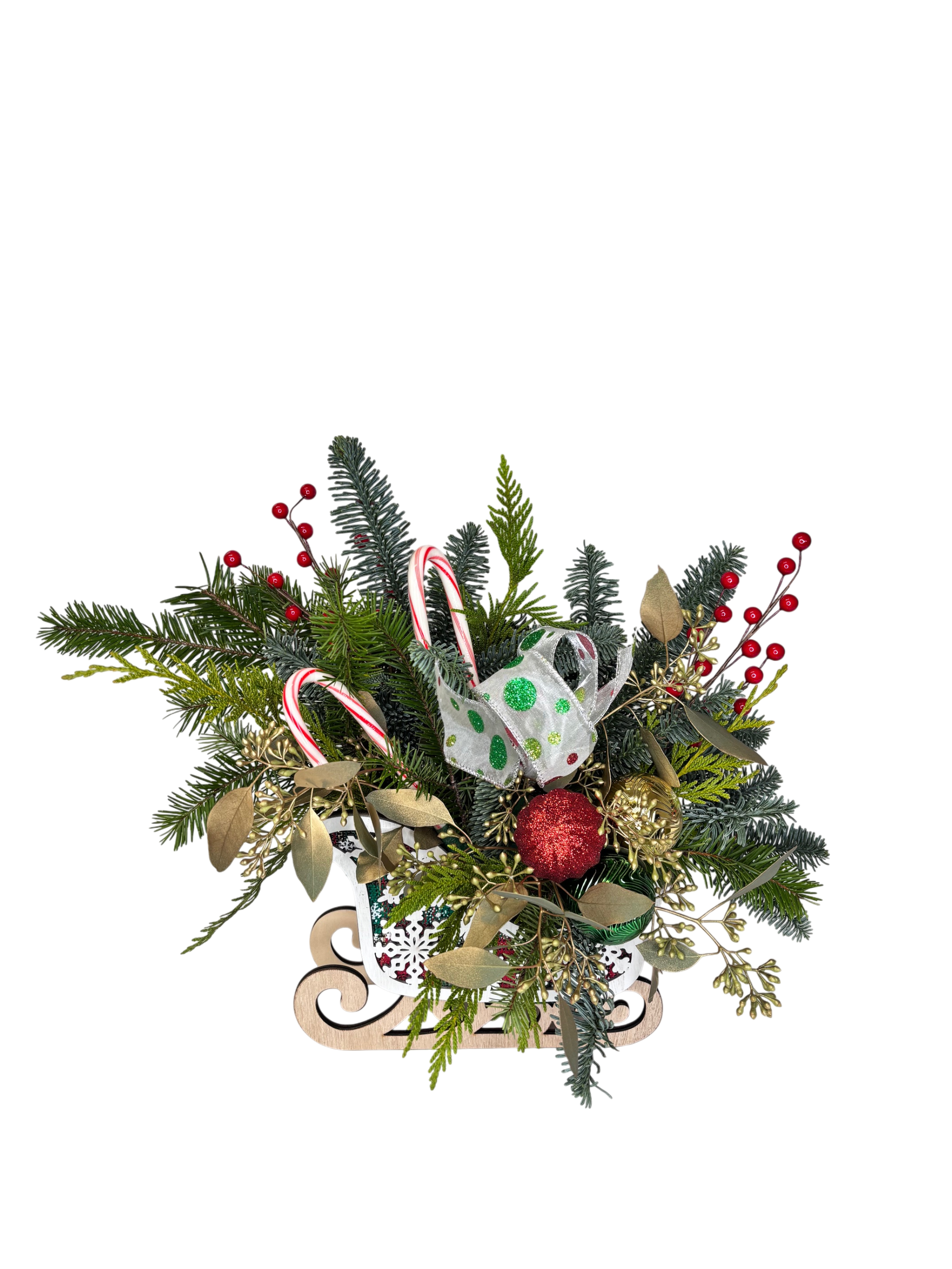 Merry and Bright Sleigh As Shown