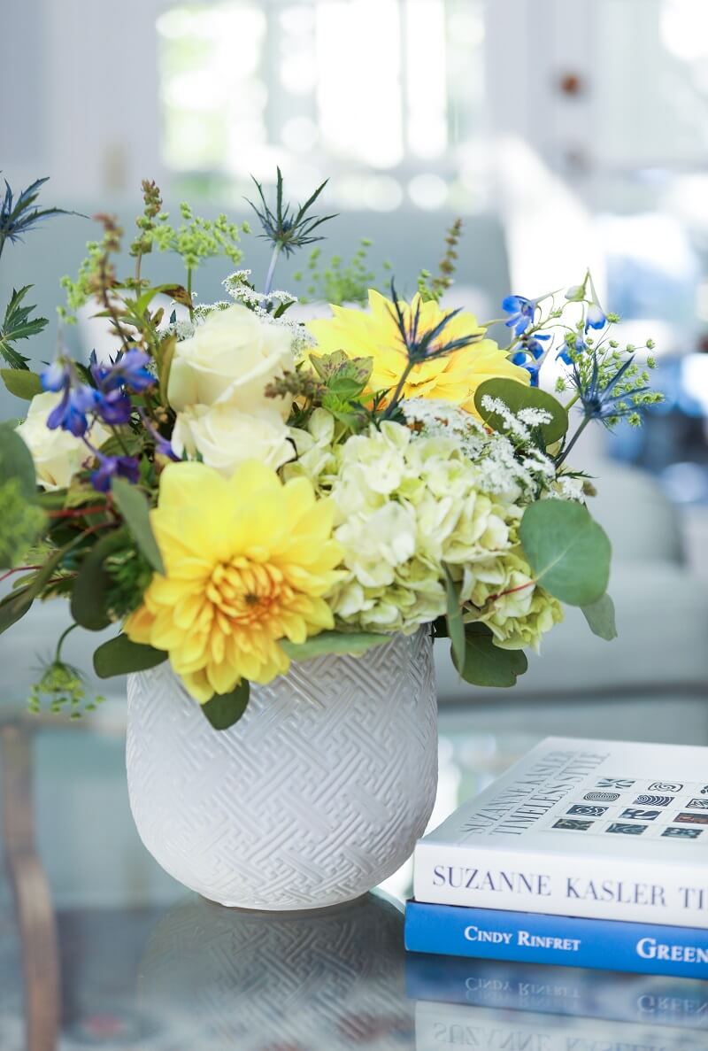 Yellow sample flowers from monthly flowers subscription by The Flower Bar
