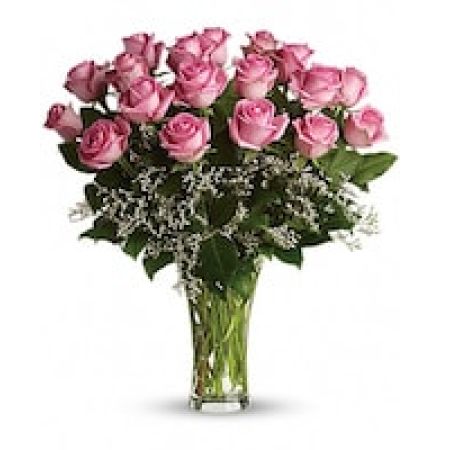 Make Me Blush - Dozen Long Stemmed Pink Roses