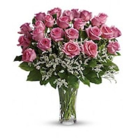 Make Me Blush - Dozen Long Stemmed Pink Roses