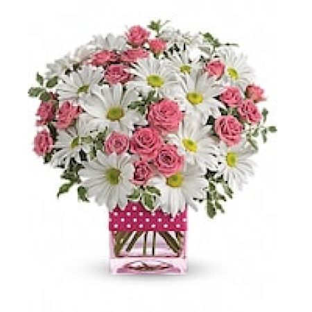 Teleflora's Polka Dots and Posies
