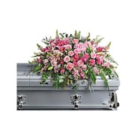 My Lady's Florist Westland - Like your beautiful memories, this dramatic spray of pink hydrangea, roses and lilies will take your breath away. A fresh, feminine symbol of hope for the service.\n