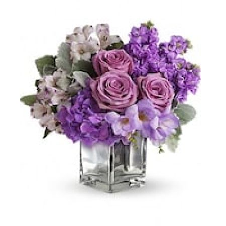 My Lady's Florist Westland - A Mirrored Silver Cube vase is just one of the things that makes this beautiful bouquet such a sweet gift. It's full of beautiful flowers that are perfectly hand-arranged for maximum impact.