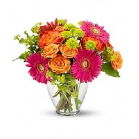 My Lady's Florist Westland - Hot fun in the summertime is here, and it's flowerific to be sure! This beautiful bouquet brings together a rainbow of the season's brightest blossoms.
