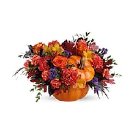 Teleflora's Hauntingly Pretty Pumpkin Bouquet