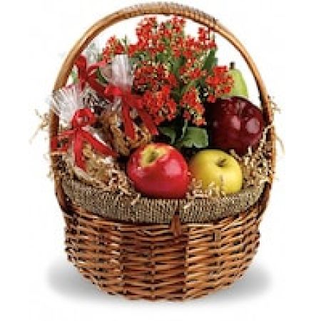 My Lady's Florist Westland - Naturally this gift basket isn't just for health nuts. Aspiring health nuts or someone you'd like to help get on a health kick will love it, too. Full of great food, and so full of goodness, including a lively orange kalanchoe plant, someone would have to be, well\u2026 a bit nutty not to enjoy it!