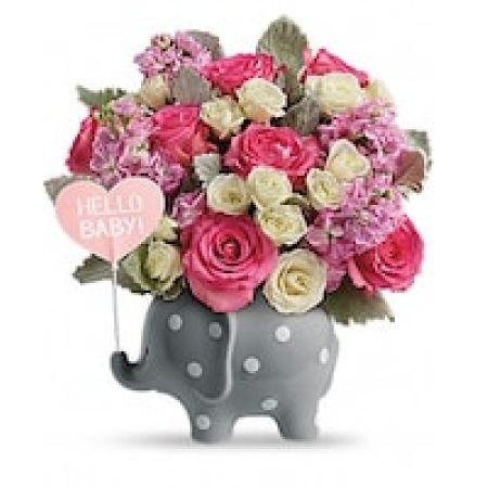Teleflora's Hello Sweet Baby - Pink