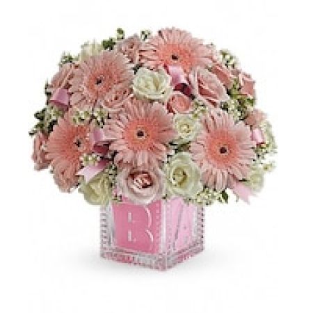 Baby's First Block by Teleflora - Pink