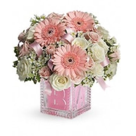 Baby's First Block by Teleflora - Pink