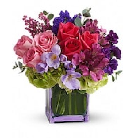 My Lady's Florist Westland - No other name could possibly describe this exquisitely beautiful bouquet. Its brilliant blossoms are gorgeously arranged and delivered in an exclusive lavender vase. Let her know how special she is to you by sending this fabulous gift.