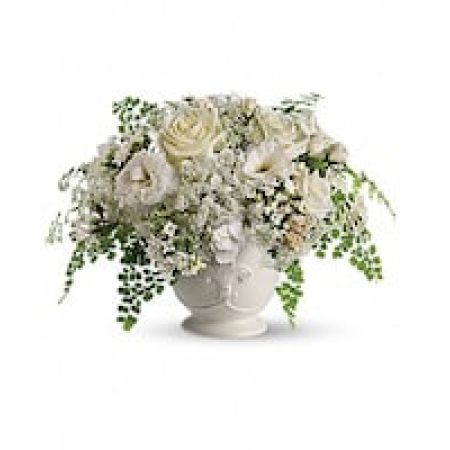 My Lady's Florist Westland - Accent your special occasion with the wild, natural elegance of Napa Valley. Creamy whites and lacy greens are united in a large, French country pot to shabby chic effect.