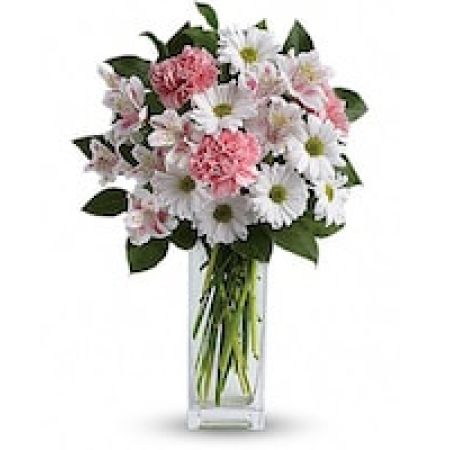 My Lady's Florist Westland - Soft and delicate, this pale pink and white bouquet speaks to the purity and simplicity of your adoration.