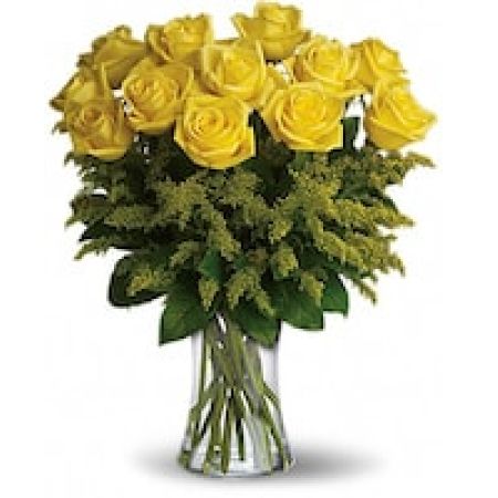 My Lady's Florist Westland - Yellow roses symbolize friendship, and sending this sunny bouquet of bright yellow flowers is such a beautiful way to celebrate a special bond. Destined to make anyone's day glow, these roses are brilliant!