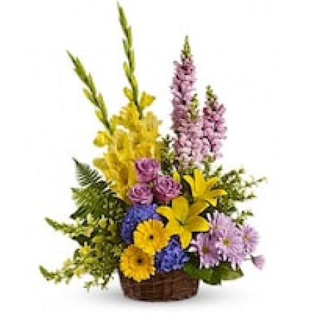 My Lady's Florist Westland - This generous basket is a gorgeous way to send caring thoughts. And hopes for brighter days ahead.