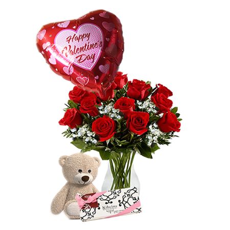 Wildflowers of Parkland Coral Springs - <p>We have your Valentine's Day all done . Get a Teddy bear, box of Kilwins chocolates, Mylar Valentine Balloon and a Perfect Doz for one good price.. </p>