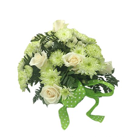 Wildflowers of Parkland Coral Springs - <p>White Roses and Green tipped Pompom Mums make a this little treasure worth the time to dig up. ;-)</p>