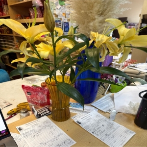 demo florist Fremont - Bring a burst of sunshine and delicate fragrance into any space with 'Likies'. This charming arrangement is a symphony of pastel blooms evoking feelings of peace and joyful anticipation. Imagine these flowers gracing your kitchen table brightening a cozy reading nook or offering a heartfelt 'thinking of you' to someone special. Each stem is carefully selected to create a soft natural look radiating a gentle warmth that’s perfect for any occasion – a sweet thank you a comforting gesture or simply to celebrate life’s little moments. 'Likies' is more than just flowers; it’s a whisper of happiness delivered. Fresh flower delivery available for same-day delight.