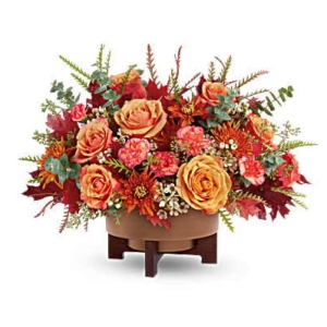 Madison Avenue Florist - Demo Sacramento - Bask in the warm glow of Sunstone Radiance a captivating floral arrangement designed to embody joy and optimism. Soft peach roses unfold alongside vibrant sunflowers creating a symphony of texture and color reminiscent of a summer afternoon. Delicate accents of Queen Lime blush and creamy white stock add a touch of ethereal beauty. Imagine this bouquet gracing your dining table bringing a moment of tranquility to a bustling home or brightening a loved one's day with a gesture of pure sunshine. Perfect for celebrating life’s simple pleasures or offering heartfelt encouragement Sunstone Radiance is more than just flowers – it’s a feeling.