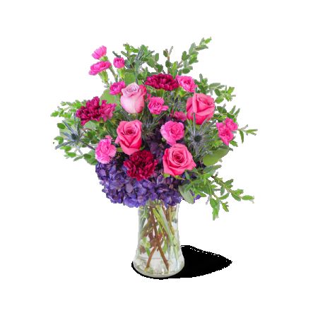 Madison Avenue Florist - Demo Fort Lauderdale - Experience the elegance of our Love in London floral arrangement, a vibrant blend of hydrangeas, roses, carnations, and premium foliage presented in a tall, chic vase. Featuring rich purple tones, this stunning bouquet adds a luxurious pop of color to any space and is perfect for anniversaries, birthdays, or as a heartfelt gesture to that special someone. Brighten anyone’s day with this exquisite floral favorite, meticulously crafted to capture the essence of sophistication and love.






