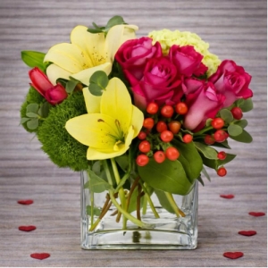 Demo Florists-13 Coppell - Speak volumes with 'Be My Valentine' a luxurious bouquet designed to capture the essence of affection. Imagine the recipient’s delight as they unwrap a cascade of vibrant blooms filling the room with their sweet delicate fragrance. This arrangement isn't just flowers; it’s a tender embrace a whispered promise a beautiful declaration of love. The full-bodied texture and rich color palette create a stunning visual impact perfect for celebrating a special someone this Valentine's Day – or any day you wish to express your deepest feelings. Send a lasting impression with this unforgettable gift of fresh romantic flowers. This Valentine's Day bouquet is guaranteed to brighten their day and warm their heart.