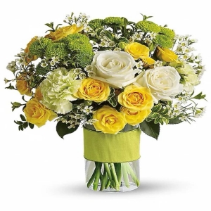 Lakeland Flowers San Francisco - Bathed in the warm glow of a late summer afternoon Sunstone Radiance is a captivating bouquet designed to evoke feelings of joy and tranquility. Imagine the soft light filtering through your window illuminating the delicate petals of each bloom. This arrangement is a stunning blend of textures and tones perfect as a thank you gift a centerpiece for a special occasion or simply to bring a touch of nature's beauty into your home. The fragrance is subtle yet enchanting a sweet whisper that will lift your spirits. Let Sunstone Radiance brighten someone’s day and remind them of the simple pleasures in life. This is more than flowers; it’s a moment captured in a vase.