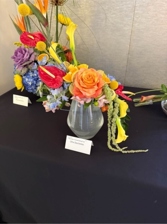 GotFlowers Demo Westland - Celebrate connection blossoming friendships or enduring love with 'Union'. This stunning floral arrangement is a harmonious blend of textures and hues designed to evoke feelings of warmth and joyful togetherness. Imagine the soft petals brushing against a loved one’s cheek as they receive this gift or picture it gracing your own table filling the room with a delicate captivating fragrance. 'Union' isn’t just flowers; it’s a tangible expression of cherished bonds. The varying heights and playful composition create a dynamic natural beauty perfect for any occasion where you want to say 'I care' with lasting elegance. A truly special bouquet to brighten any space and lift the spirit.
