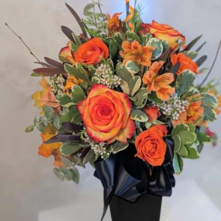 Which-dark-colored flowers work best for Halloween