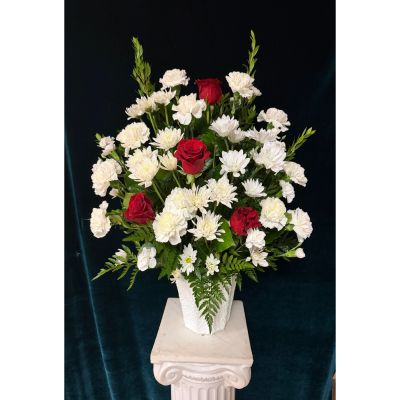 The Flower Box Kingsville - Red and white sympathy