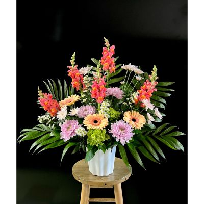 Fortin Gage Nashua - This sympathy arrangement will be designed in the current season's freshest blooms. Variations will occur 