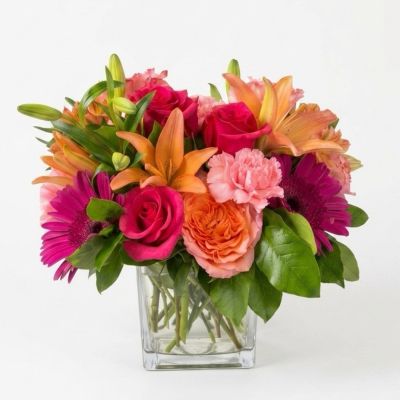 Fortin Gage Nashua - Indulge in the extraordinary beauty of our uniquely captivating bouquet that is a true showstopper. This bona fide bombshell features brilliant blossoms, each carefully curated and perfectly arranged in an exclusive cube vase. The combination of vibrant colors and distinctive blooms creates a visual masterpiece that is as unique as it is bright. This stunning arrangement is an expression of sophistication and style, making it an ideal gift for any special occasion. With our commitment to prompt service, experience the joy of same-day flower delivery, ensuring that this extraordinary bouquet promptly graces the recipient with its unparalleled charm and beauty.





