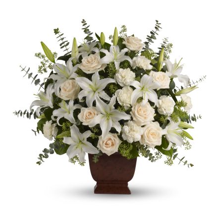 Madison Avenue Florist Sacramento - A simply beautiful way to show you care. By sending this elegant arrangement to the home of those in mourning, you are letting them know they are embraced in your thoughts. And in your heart.