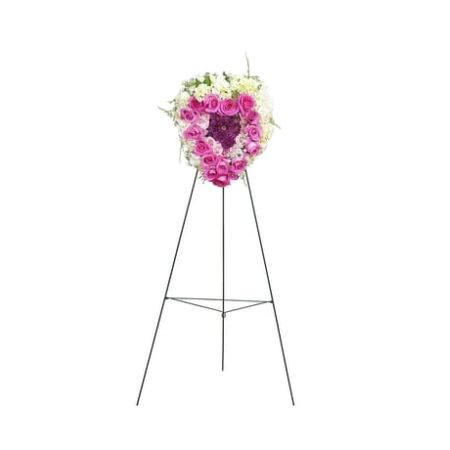 Conroy's Florist & Flower Delivery Mission Viejo - Pink, white, and lavender flowers in the shape of a heart to show your love.