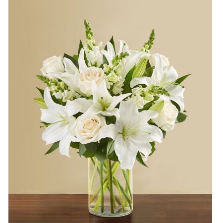 Classic All White Arrangement™ for Sympathy