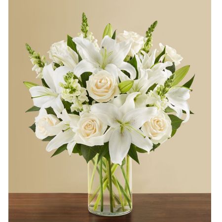 Classic All White Arrangement™ for Sympathy
