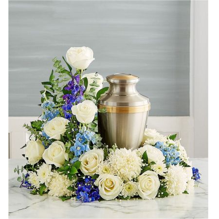 Conroy's Florist & Flower Delivery Mission Viejo - Honor their memory and celebrate the joy they brought to their loved ones. Our elegant wreath arrangement is handcrafted from a soothing mix of blooms, creating a peaceful tribute, while offering comfort during a difficult time.