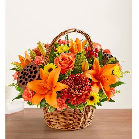 Conroy's Florist & Flower Delivery Mission Viejo - We find comfort in caring words and kind gestures during times of loss. Offer your own thoughtful expression with our lovely basket arrangement in warm autumn colors. Designed by expert local florists, this touching tribute will help convey all the love in your heart.