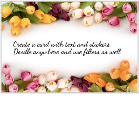Conroy's Florist & Flower Delivery Mission Viejo - Design and customize your own greeting card! You can select a background image or upload a picture or photo from your computer. Use online tools to doodle, draw, add stickers and emojis. Enhance the card with Instagram like filters! The card will be printed and delivered with the flowers. Please note that we reserve the right to decline cards with profanity or objectionable content.

