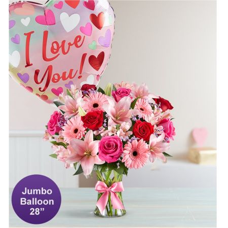Fields of Europe® Romance with Jumbo Love Balloon