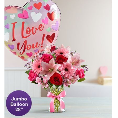 Fields of Europe® Romance with Jumbo Love Balloon