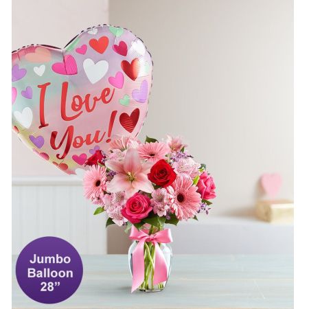 Fields of Europe® Romance with Jumbo Love Balloon