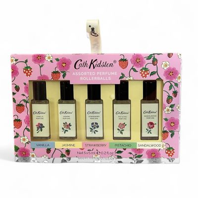 Tom's Florist Smyrna - Discover a world of scent with this Assorted Perfume Set, featuring five unique fragrances designed to suit every mood and moment. From soft florals to warm gourmand notes, each perfume offers a distinctive experience — perfect for gifting or personal indulgence.

Fragrance 
Vanilla – Warm, creamy, and comforting with a sweet, classic finish.
Jasmine – Fresh and floral with an elegant, timeless scent.
Strawberry – Bright, fruity, and playful with a juicy sweetness.
Pistachio – Nutty and subtly sweet with a touch of creamy richness.
Sandalwood – Smooth, earthy, and grounding with a sophisticated depth.